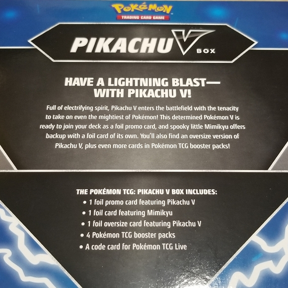 Pokemon TCG - Pikachu V Box (Factory Sealed) Pokemon TCG - Pikachu V Box (Factory Sealed)
